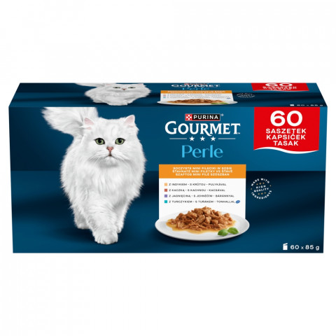 PURINA Gourmet Perle Mini fillets in sauce - nassfutter für Katzen - 60x85g - Fotogalerie 1