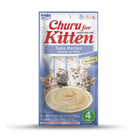 INABA Cat Churu Kitten Tuna - Katzenleckerli - 4x(4x14g) + GRATIS - Fotogalerie 2