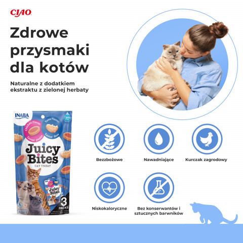 INABA Juicy Bites Chicken and tuna - Katze behandeln - 3 x 11g - Fotogalerie 7