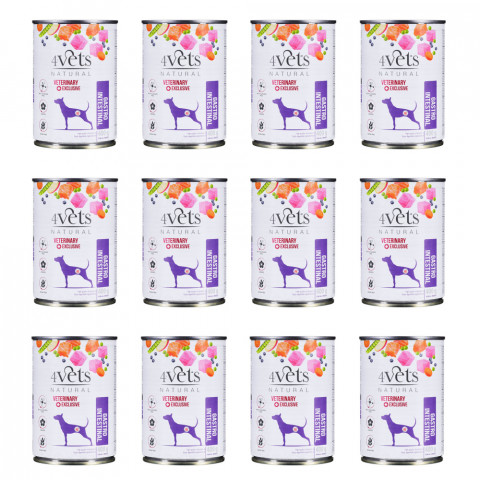 4VETS Natural Gastro Intestinal Dog - Nassfutter für Hunde - 12x400 g - Fotogalerie 1