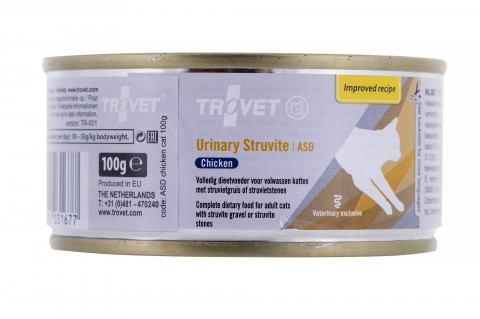 TROVET ASD Urinary Struvite mit Huhn - Nassfutter für Katzen - 6x100g - Fotogalerie 5