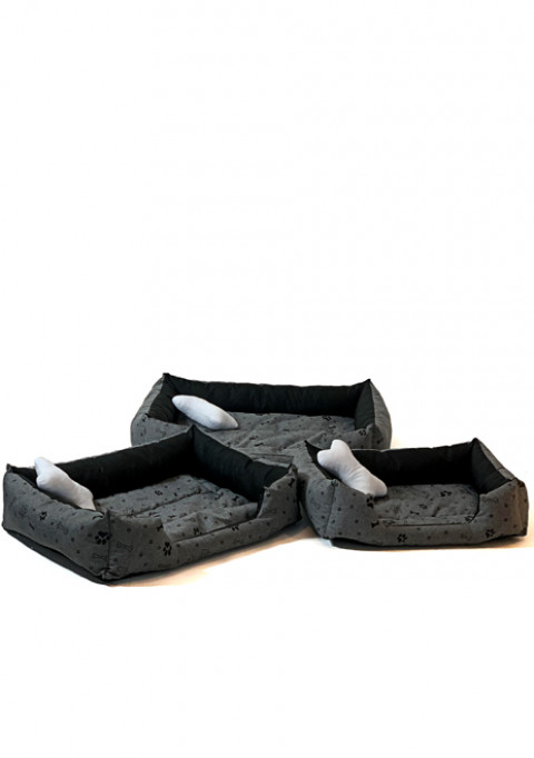 GO GIFT Hundebett XL - graphit - 75x55x15 cm - Fotogalerie 3