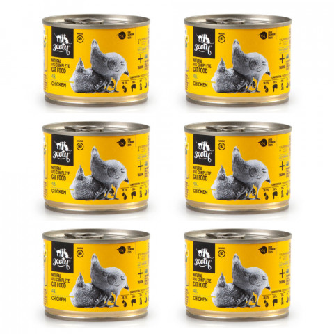 3COTY 48. Chicken with spirulina - nassfutter für Katzen - 6x180g - Fotogalerie 1