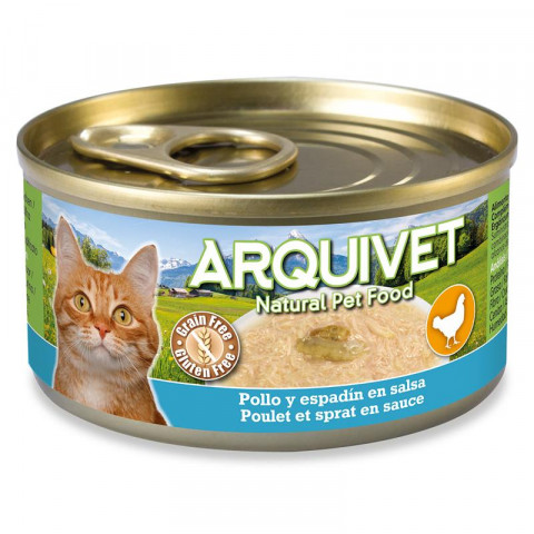 ARQUIVET Huhn in Sauce mit Sprotten - Katzennassfutter - 6x80g - Fotogalerie 2