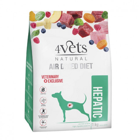 4VETS Natural Hepatic - trockenfutter für Hunde - 1kg - Fotogalerie 1