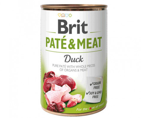 BRIT Pate&Meat Adult Duck - Nassfutter für Hunde - 400 g - Fotogalerie 1