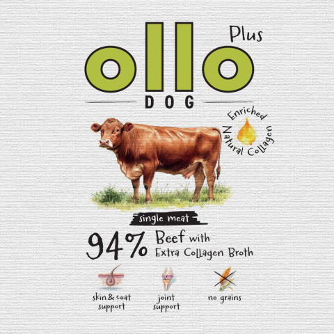 OLLO Plus Collagen Beef - Nassfutter für Hunde - 400g - Fotogalerie 2