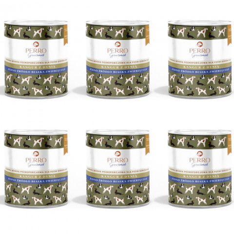 PERRO Gourmet Kangaroo with pumpkin - Nassfutter für Hunde - 6x800g - Fotogalerie 1