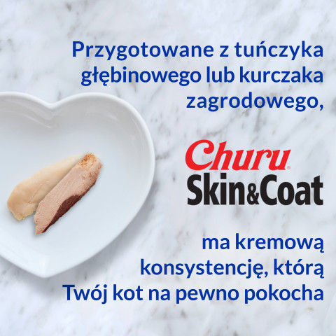 INABA Churu Skin&Coat Chicken recipe - Katze behandeln - 4x14 g - Fotogalerie 3