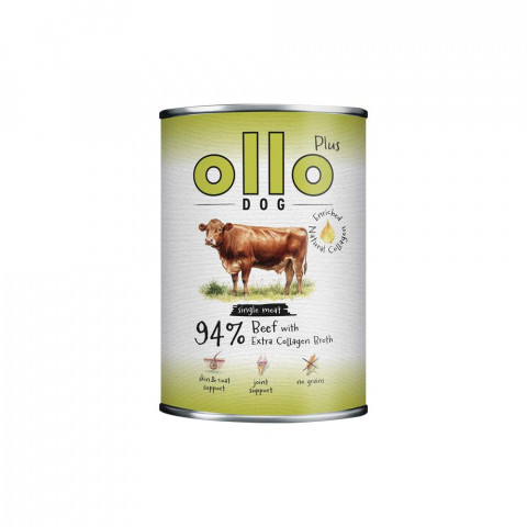 OLLO Plus Collagen Beef - Nassfutter für Hunde - 400g - Fotogalerie 1