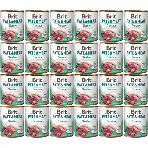 BRIT Paté & Meat Venison - Nassfutter für Hunde - 24x800g - Fotogalerie 1
