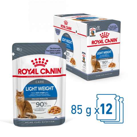 ROYAL CANIN FCN Light Weight Care in Gelee - Nassfutter für ausgewachsene Katzen - 12x85g - Fotogalerie 7