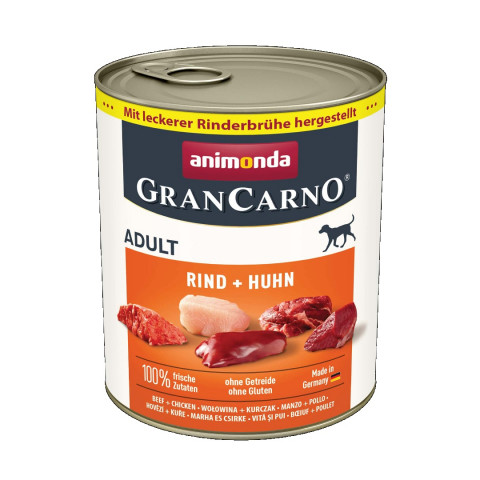 ANIMONDA GranCarno Adult Beef with chicken - Nassfutter für Hunde - 800g - Fotogalerie 1
