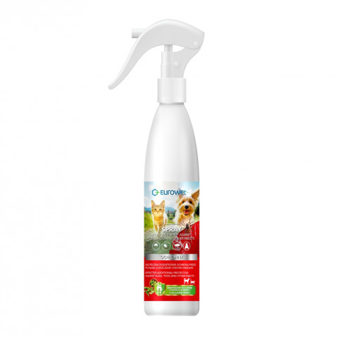 EUROWET schutzspray - spray gegen flöhe und zecken für hunde und katzen - 200 ml - Fotogalerie 1