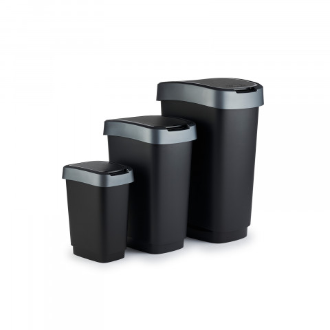 ROTHO Twist Silver - mülleimer – 50l - Fotogalerie 4