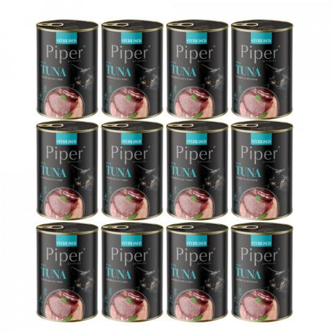 DOLINA NOTECI Piper Sterilisiert mit Thunfisch - Nassfutter für Katzen - 12x400g - Fotogalerie 1