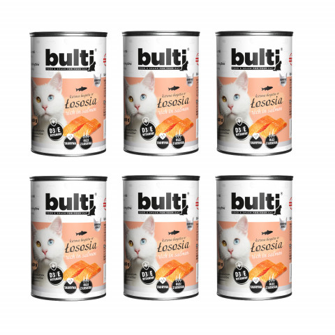 BULTI Rich in salmon - nassfutter für Katzen - 6x400g - Fotogalerie 1