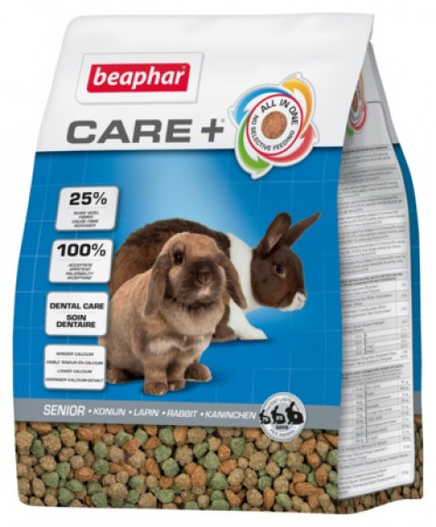  Beaphar Care+ Senior Kaninchenfutter für Kaninchen ab 6 Jahren - 1,5 kg - Fotogalerie 1