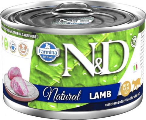 FARMINA N&D Cat Natural Lamb - Nassfutter für Katzen - 12x140 g - Fotogalerie 3