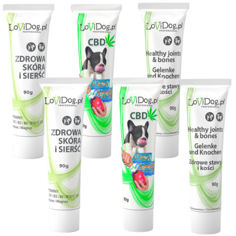 LOVIDOG Funktionspaste MIX – Leckerli für Hunde – 6x90g - Fotogalerie 1