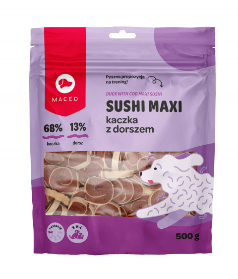 MACED Duck with cod Maxi sushi - leckerli für hunde - 500g - Fotogalerie 1