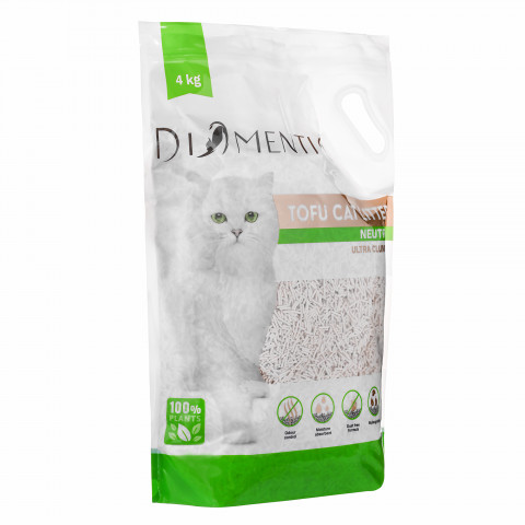 DIAMENTIQ Tofu Neutral Ultra clumping - pflanzliche streu - 4kg - Fotogalerie 7