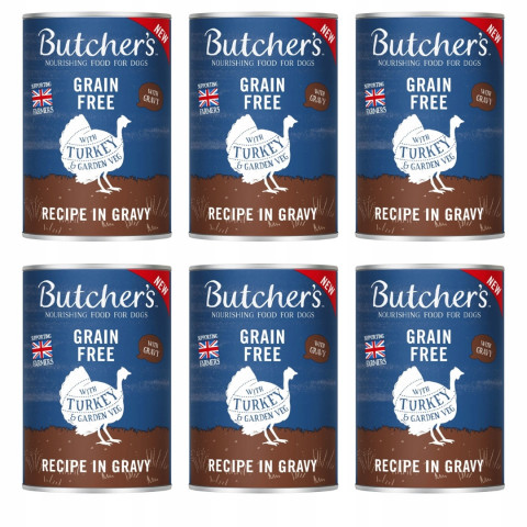 BUTCHER'S Original Recipe in gravy Kawałki z indykiem w sosie - mokra karma dla psa - 6x400g - Fotogalerie 1