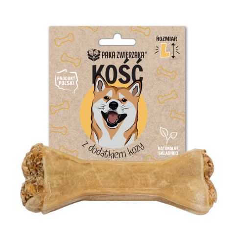 PAKA ZWIERZAKA Bone with goat L 13,5 cm - leckerli für hunde - 70g - Fotogalerie 1