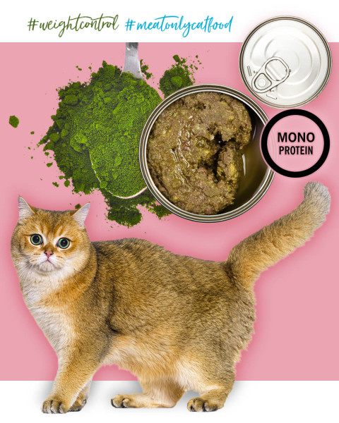 3COTY Turkey with chlorella Sterilised and overweight cats - nassfutter für Katzen - 24x80g - Fotogalerie 6