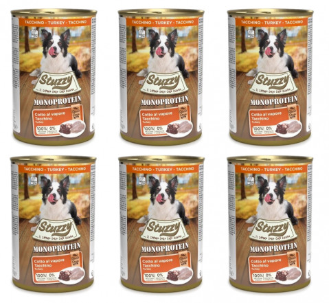 STUZZY Monoprotein Pute – Nassfutter für Hunde – 6x400g - Fotogalerie 1