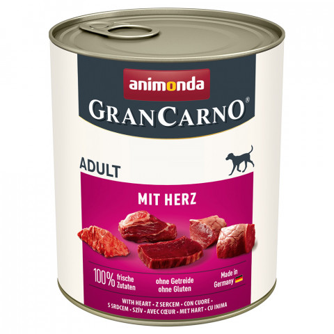ANIMONDA GranCarno Adult with hearts - nassfutter für Hunde - 800g - Fotogalerie 1