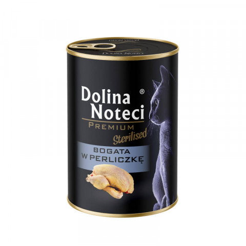 DOLINA NOTECI Premium Sterilised Reich an Perlhuhn – Nassfutter für Katzen – 6×400 g - Fotogalerie 2