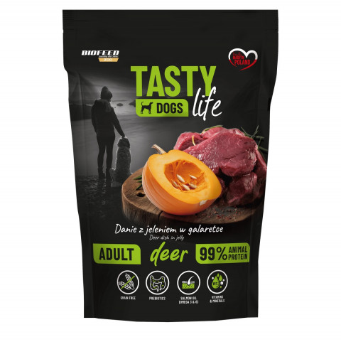 BIOFEED Tasty Dogs Life Deer - Nassfutter für Hunde - 150g - Fotogalerie 1
