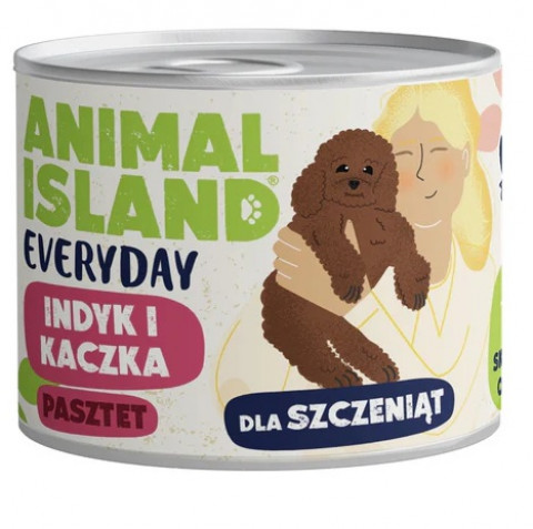 ANIMAL ISLAND Everyday Puppy Turkey and duck - Nassfutter für Hunde - 185g - Fotogalerie 1