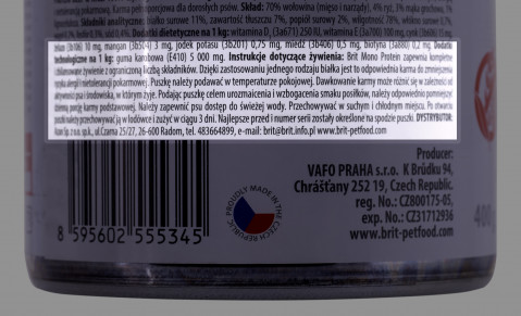 BRIT Mono Protein Beef & Rice - Nassfutter für Hunde - 400g - Fotogalerie 2