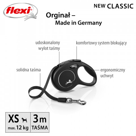Flexi New Classic Cat XS 3 m Hund Rückziehbare Leine - Fotogalerie 6