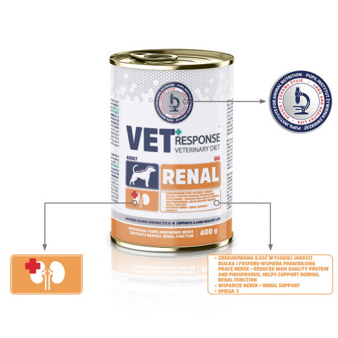 VET RESPONSE Renal - Nassfutter für Hunde - 400g - Fotogalerie 4