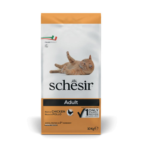 SCHESIR Adult Rich in chicken - trockenfutter für Katzen - 10kg - Fotogalerie 1