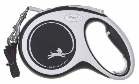 Flexi New Comfort M Tape 5 m Schwarz Hund Rückziehbare Leine - Fotogalerie 1