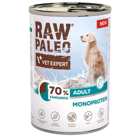 VETEXPERT Raw Paleo Känguru - Nassfutter für Hunde - 400g - Fotogalerie 1