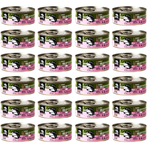 3COTY Turkey with chlorella Sterilised and overweight cats - nassfutter für Katzen - 24x80g - Fotogalerie 1