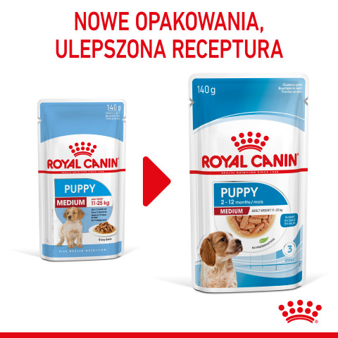 ROYAL CANIN SHN Medium Puppy in Sauce - Nassfutter für Welpen - 10x140g - Fotogalerie 11