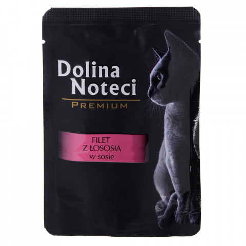 Dolina Noteci Premium Lachsfilet mit Sauce - Katzen Nassfutter - 85 g - Fotogalerie 1
