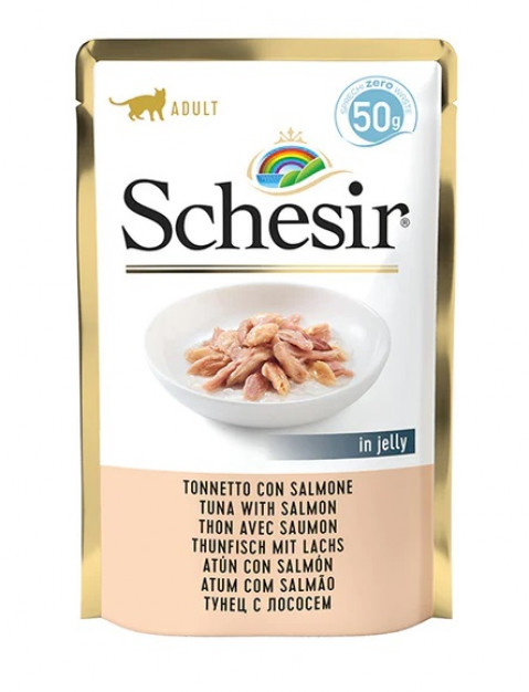 SCHESIR in jelly Tuna with salmon - nassfutter für Katzen - 50 g - Fotogalerie 1