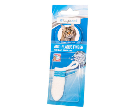 BOGAR Bogadent® Anti-plaque finger - fingeraufsatz zur zahnsteinentfernung für katzen – 1 stück - Fotogalerie 1