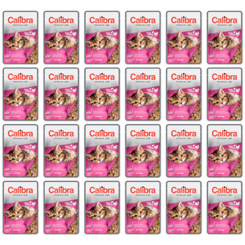 CALIBRA Premium Kitten Turkey & Chicken - Nassfutter für Katzen - 24x100g - Fotogalerie 1