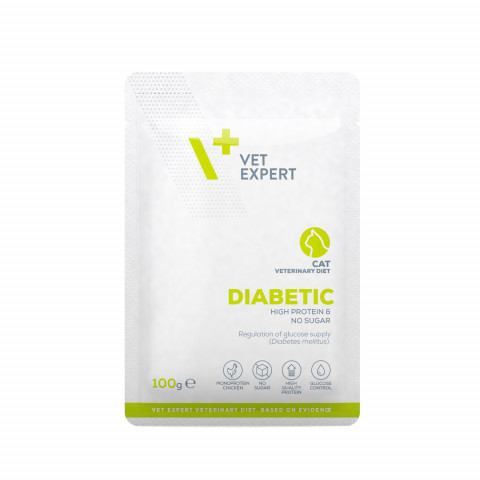 VET EXPERT Veterinary Diet Diabetic Cat - Nassfutter für Katzen - 100g - Fotogalerie 1