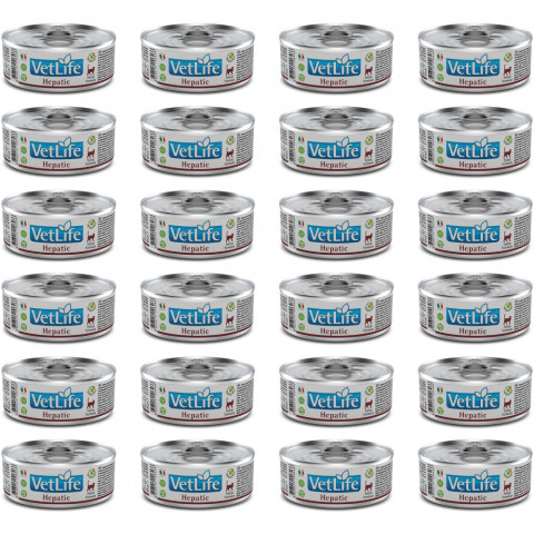 FARMINA Vet Life Natural Diet Cat Hepatic - Nassfutter für Katzen - 24x85 g - Fotogalerie 1