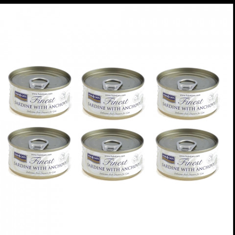 FISH4CATS Sardine with anchovy - nassfutter für Katzen - 6x70g - Fotogalerie 1
