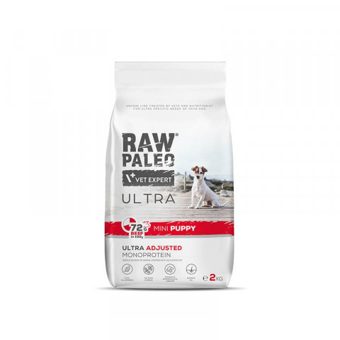 RAW PALEO Ultra Mini Puppy Beef - Trockenfutter für Welpen kleiner Rassen - 2 kg - Fotogalerie 6